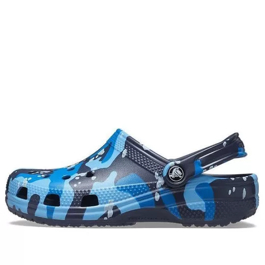 Crocs Classic Printed Camo Clogs Blue Navy Deutsch Online Rabatt Shop